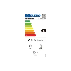 Frigorífico de 2 puertas Infiniton FG-300D75WEJ Defrost 300L E blanco 174,5 cm