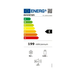 Frigorífico de 2 puertas Infiniton FG-198TD14WEA Total No Frost 197L E blanco 142,4 cm