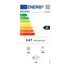 Frigorífico una puerta Infiniton FG-BB112 cíclico 112L E blanco 82 cm