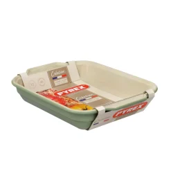 Fuente para horno Creation Pyrex turquesa 28x37 cm