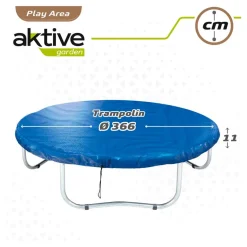 Funda cama elástica Aktive azul Ø366 cm