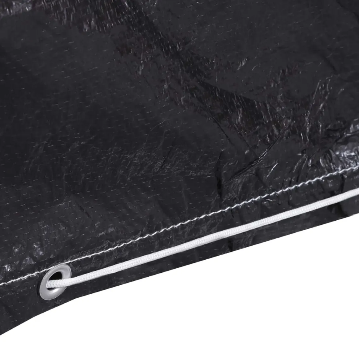 Funda para muebles de jardín aluminio negro 70x325x205 cm