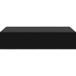 Funda para muebles de jardín aluminio negro 70x325x205 cm