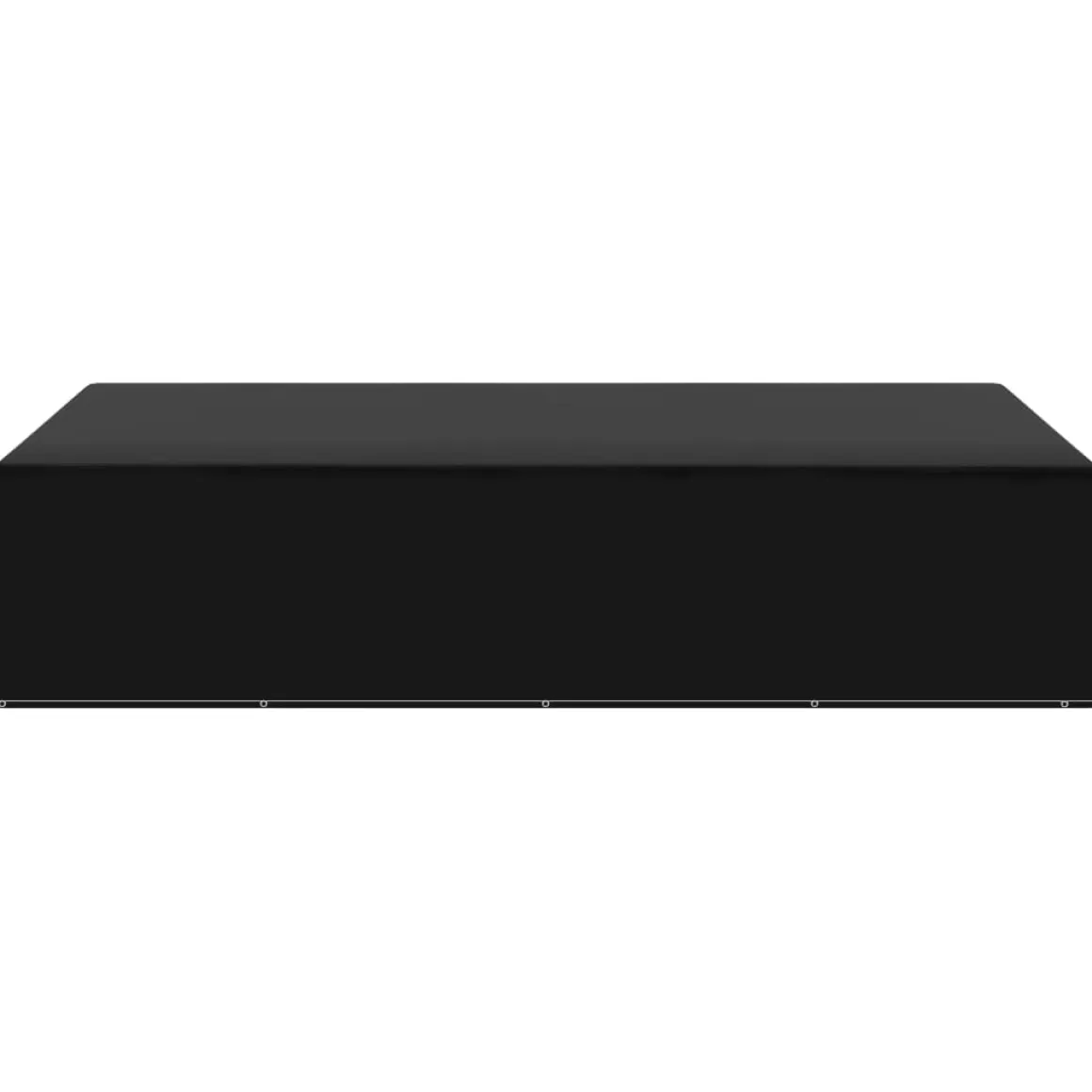 Funda para muebles de jardín aluminio negro 70x325x205 cm