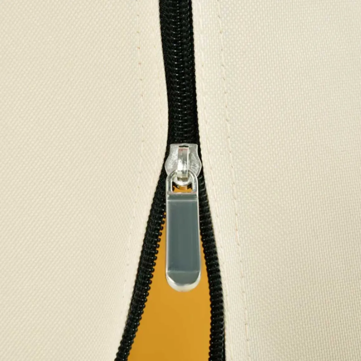 Funda protectora de sombrilla Outsunny con cremallera impermeable beige Ø56x220 cm