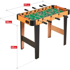 Futbolín CB Games estructura madera +6A marrón/negro 65x91x46 cm