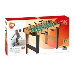 Futbolín CB Games estructura madera +6A marrón/negro 65x91x46 cm