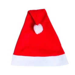 Gorro de Santa Claus para adulto rojo 41x30 cm