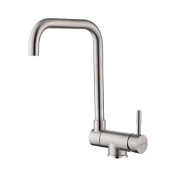 Grifo Infiniton Eneko ASS347 caño alto abatible acero inoxidable satinado 34,6 cm