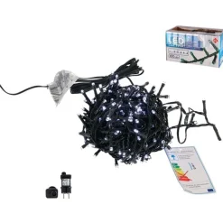 Guirnalda 100 luces LED fría 3 funciones 5 m