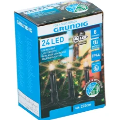 Guirnalda 24 luces LED Grundig 8 funciones 223 cm