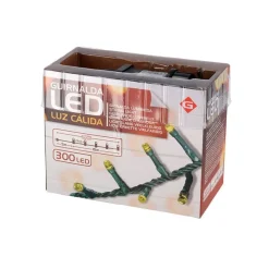 Guirnalda de luces 300 LEDs cálido 5+15m