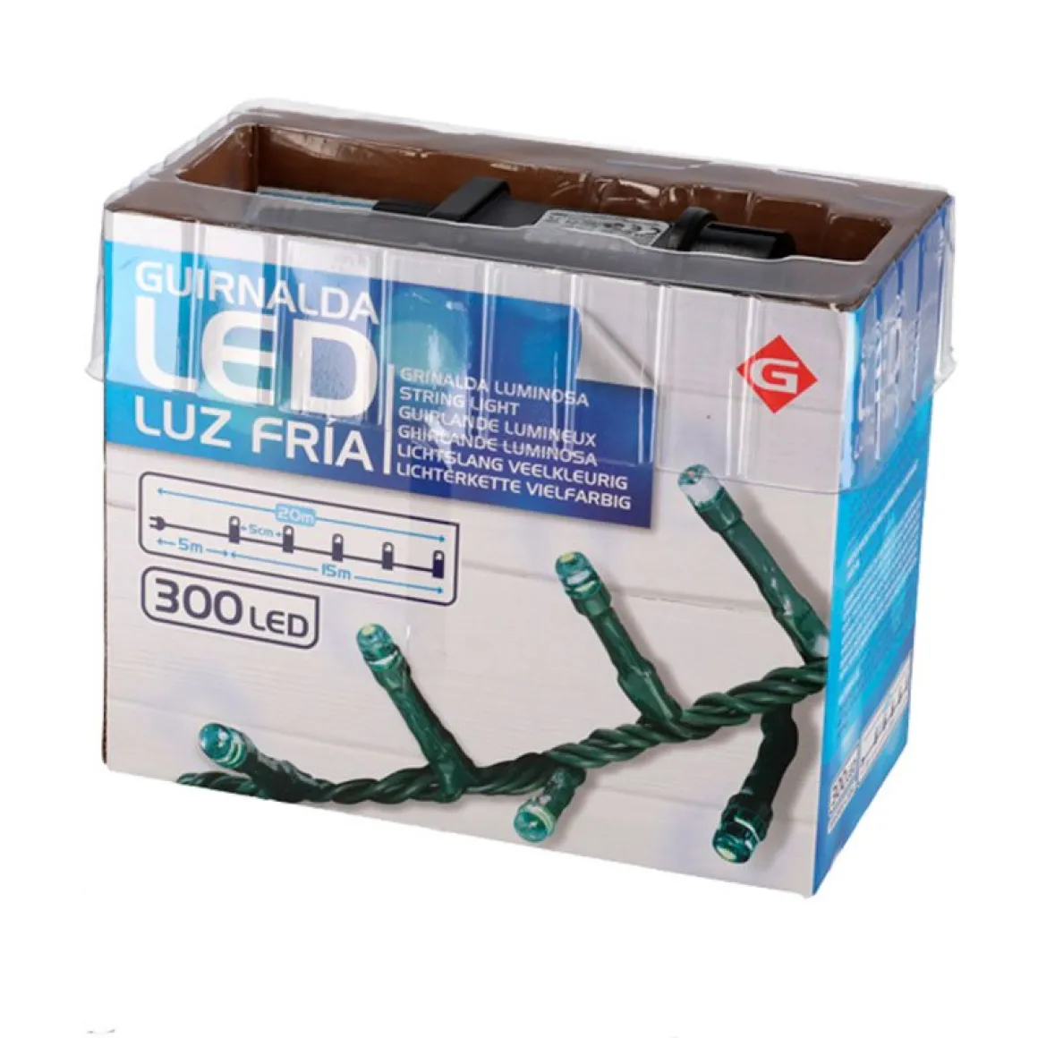 Guirnalda de luces LEDs fría