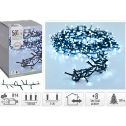 Guirnalda de luces Micro Cluster 560 LED IP44 luz blanca 11 m
