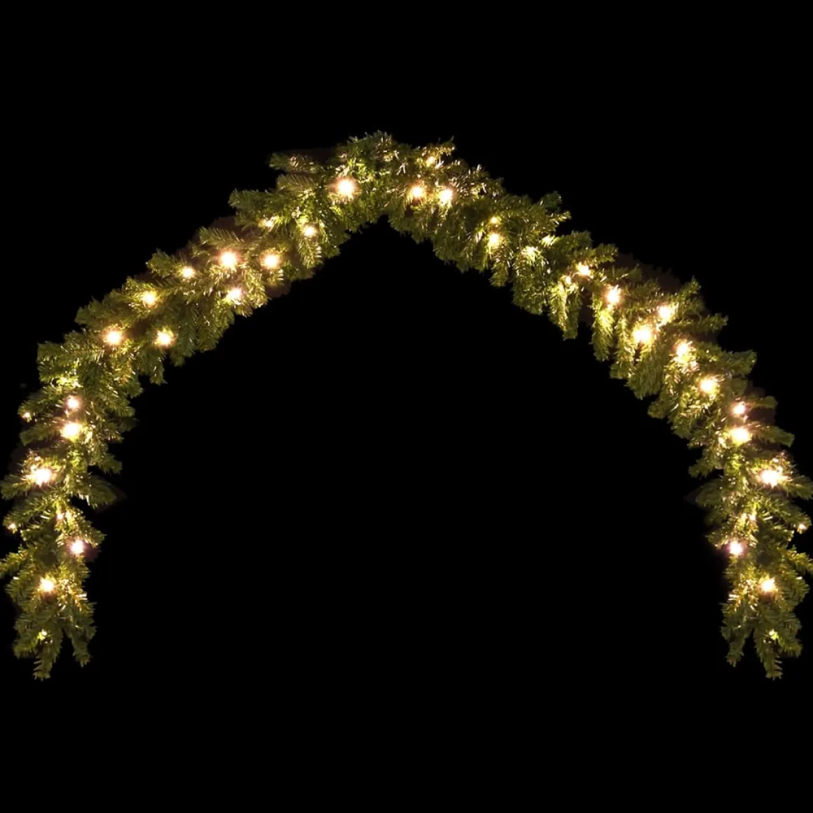 Guirnalda de Navidad con luces LED 8 efectos verde