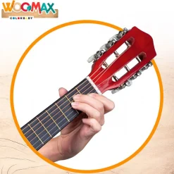 Guitarra española infantil Woomax 6 cuerdas +4A marrón 76x26x8 cm