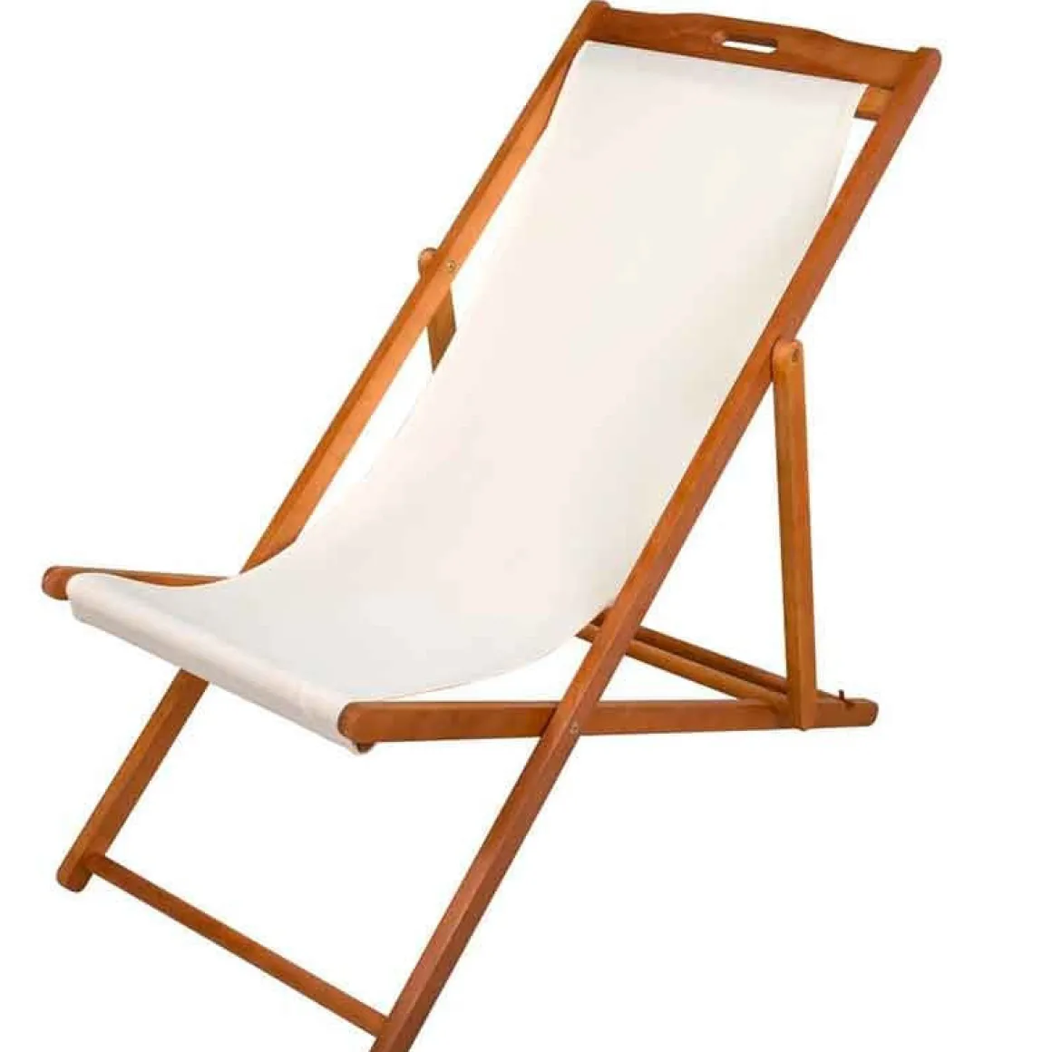 Hamaca plegable Aktive Garden reclinable natural/beige 94x59x100 cm