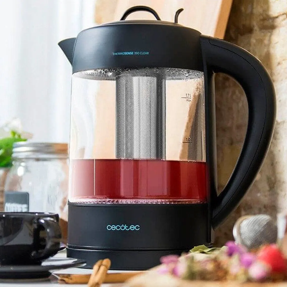Hervidor de agua Cecotec ThermoSense 390 Clear 2200W
