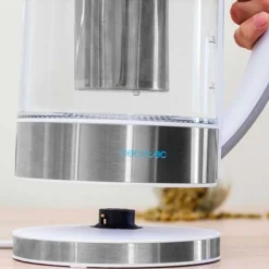 Hervidor de agua eléctrico Thermosense 370 Clear Cecotec 1,7L 2200W vidrio de borosilicato