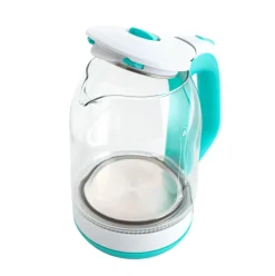 Hervidor de agua Gallery Dcook 1500W 1,8L luz LED cristal azul/blanco