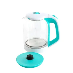 Hervidor de agua Gallery Dcook 1500W 1,8L luz LED cristal azul/blanco