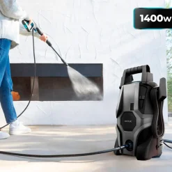 Hidrolimpiadora Cecotec HydroBoost 1400 Essential 1400W 105 bares con accesorios gris