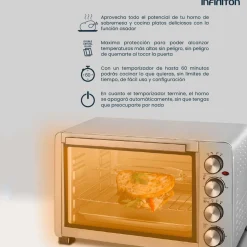 Horno de sobremesa Infiniton HSM-32SN47 2000W 45L con accesorios inox