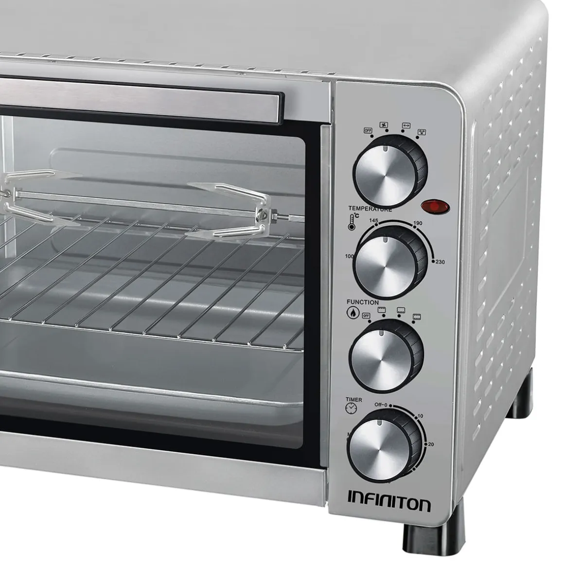 Horno de sobremesa Infiniton HSM-32SN47 2000W 45L con accesorios inox