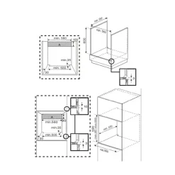 Horno multifunción Beko BBIE18300W 2400W 6 funciones blanco 59,4 cm
