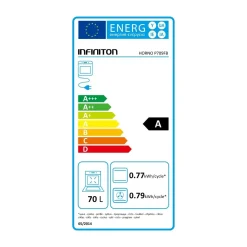 Horno pirolítico Infiniton P709FB 3200W 70L 9 funciones A negro 59,5 cm