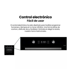 Horno pirolítico Infiniton P709FB 3200W 70L 9 funciones A negro 59,5 cm