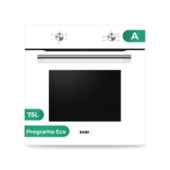 Horno Svan SH4700EB 2100W 75L 4 programas A blanco 59,5 cm
