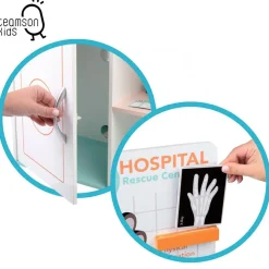 Hospital veterinario Teamson Kids 3 en 1 14 accesorios +3A blanco/verde 75,5x47,5x47,5 cm