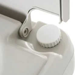 Inodoro portátil WC Kleankin químico con enjuague 20L gris 42x41,5x36,5 cm