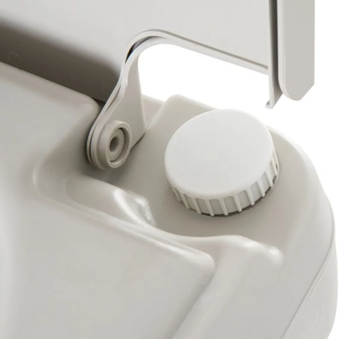 Inodoro portátil WC Kleankin químico con enjuague 20L gris 42x41,5x36,5 cm