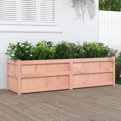 Jardinera Dienna madera maciza 50x180x50 cm