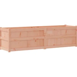 Jardinera Dienna madera maciza 50x180x50 cm