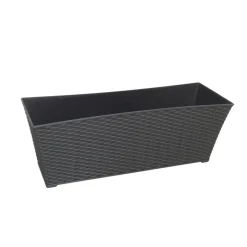 Jardinera Narayan gris 21x61x21 cm