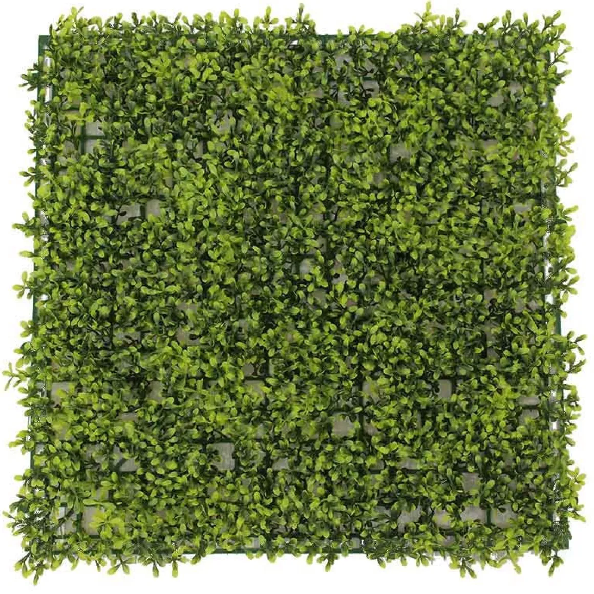 Jardín vertical artificial hoja redondeada verde 50x50 cm