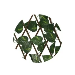 Jardín vertical enrejado verde 186x81 cm
