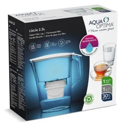 Jarra de agua con filtro Liscia Evolve Aqua Óptima 2,5L blanco