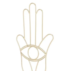 Joyero Mano de Fátima metálico dorado