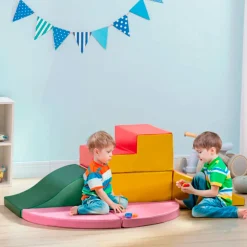 Juego de 6 bloques infantil Homcom +18M multicolor