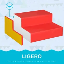 Juego de 6 bloques infantil Homcom +18M multicolor
