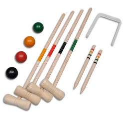 Juego de croquet madera 4 personas con accesorios