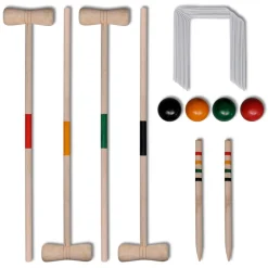 Juego de croquet madera 4 personas con accesorios