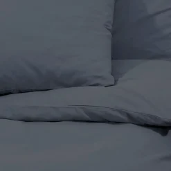 Juego de funda nórdica de edredón + almohada microfibra antracita