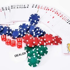 Juego de poker Homcom 300 fichas con maletín metálico