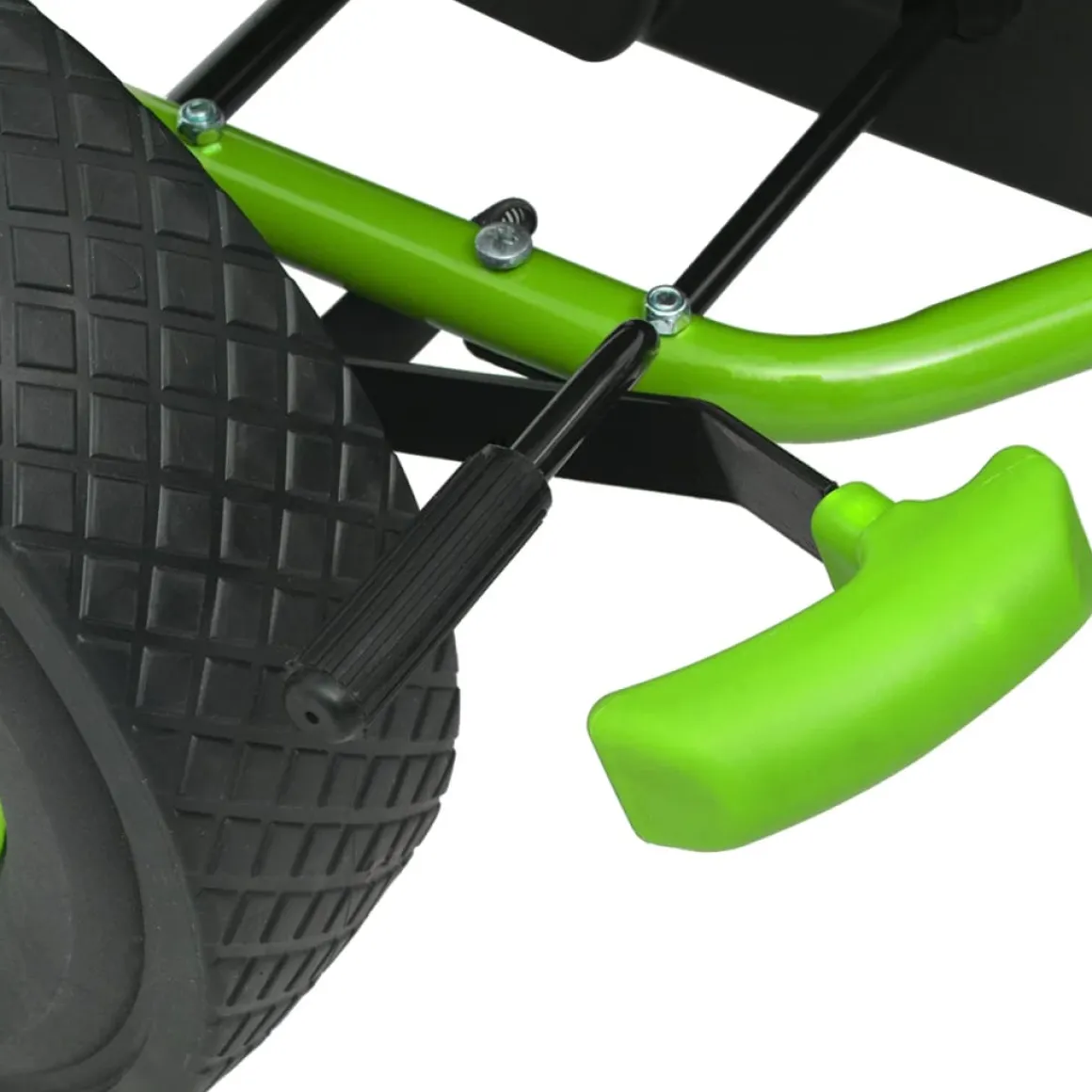 Kart infantil a pedales con asiento regulable +3A verde 60x96x56 cm