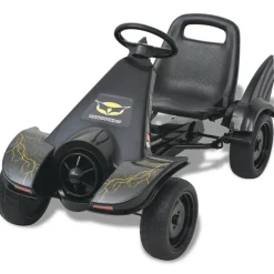 Kart infantil a pedales con asiento regulable +3A negro 61x115x62 cm